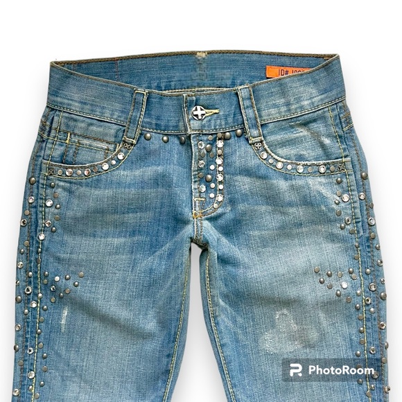 ASO Hannah Montana! Season 2 Rhinestones Studded Bootcut Jeans Size 25 - Picture 4 of 12